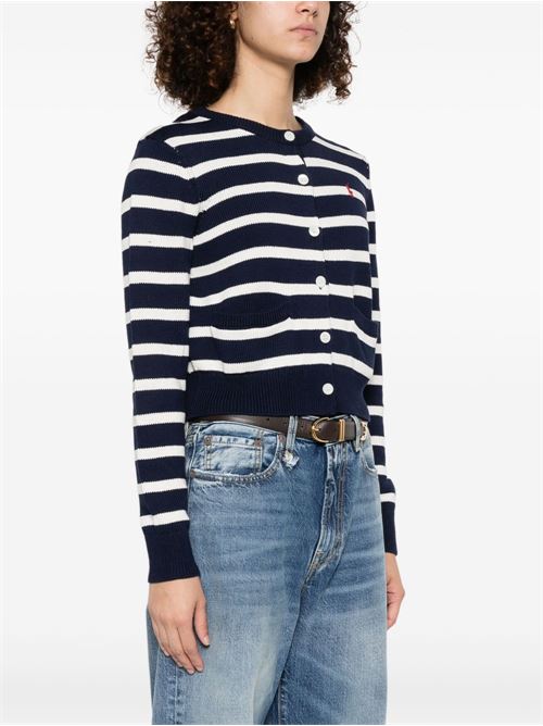 Cardigan donna in cotone a righe POLO RALPH LAUREN | 211959297001